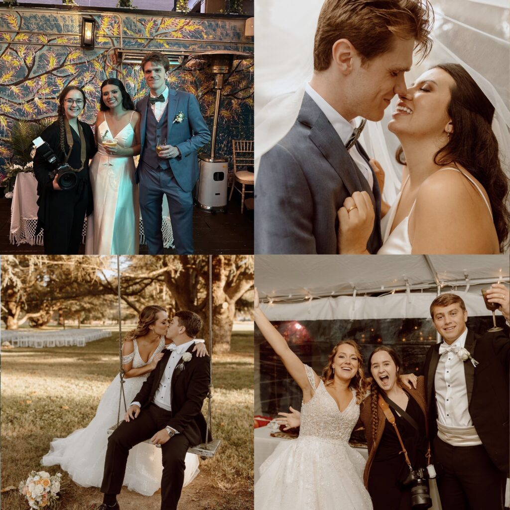 Collection of wedding day photos.